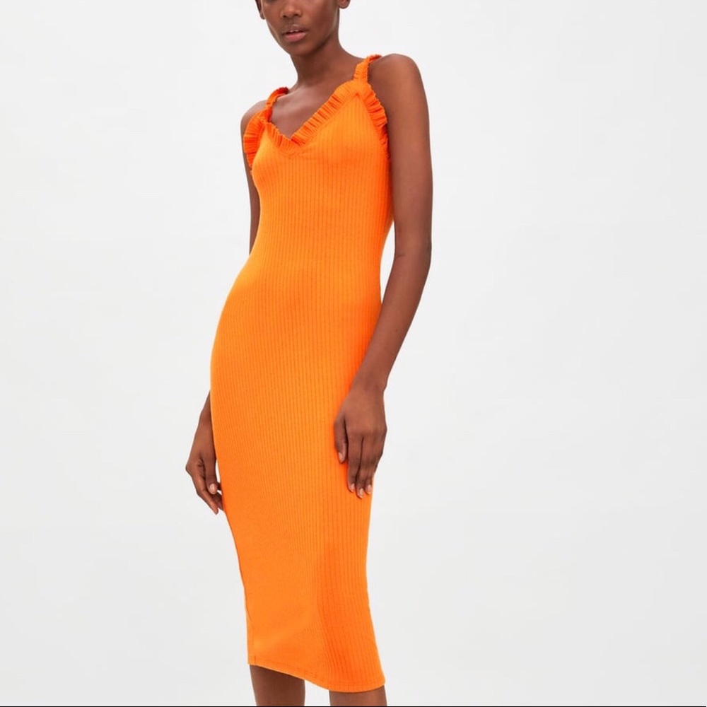 Zara ribbed dress